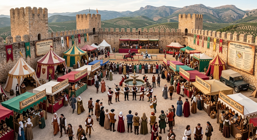 Alcaudete inicia la cuenta atrás para sus Fiestas Calatravas con la presentación del cartel Fiestas Calatravas de Alcaudete con ambientación medieval.