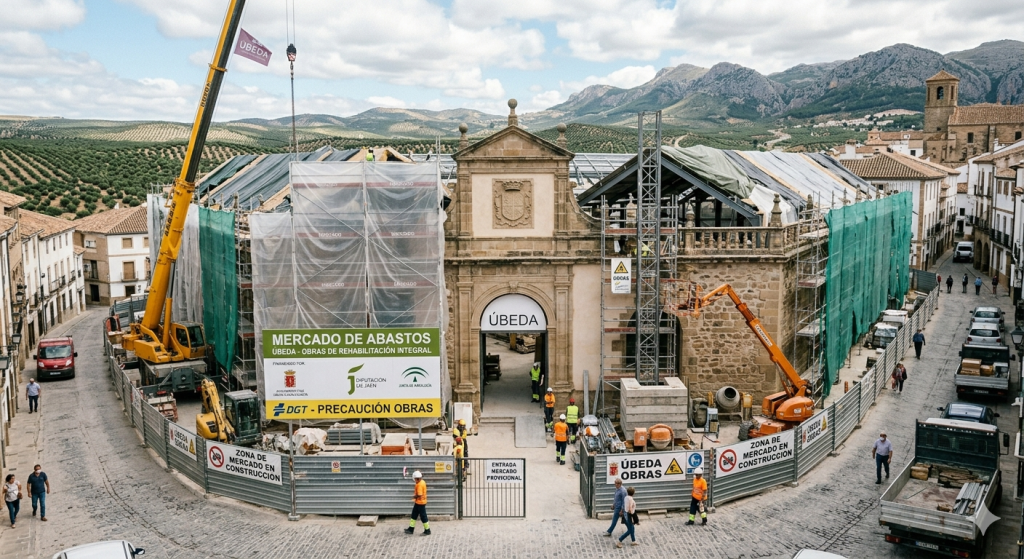 Úbeda abre la licitación para las obras de rehabilitación del Mercado de Abastos Fachada del Mercado de Abastos de Úbeda, que será objeto de obras de rehabilitación.