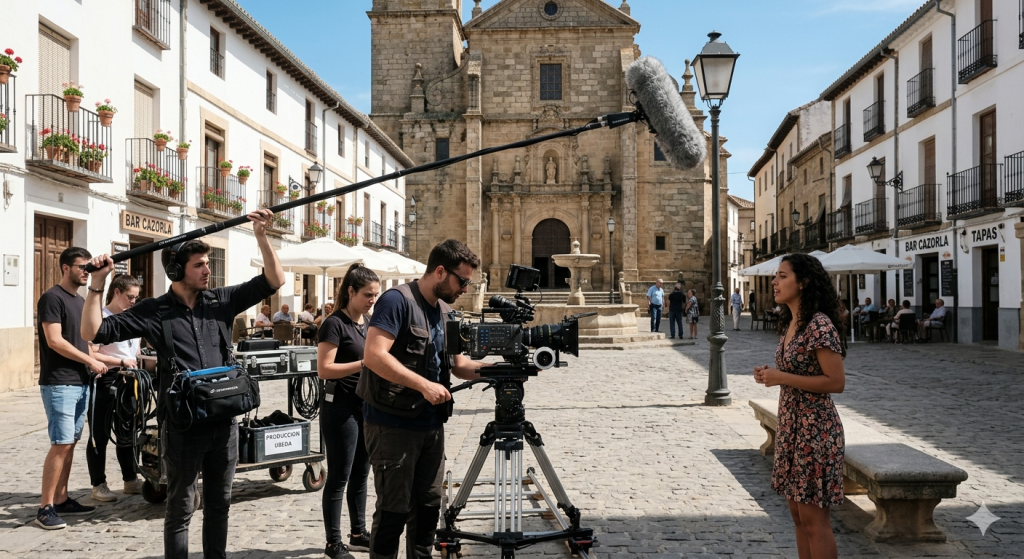 Histórico: 'Rodando por Jaén' completa el mapa de la provincia convirtiendo a sus 97 municipios en platós de cine Equipo de rodaje grabando un cortometraje en la provincia de Jaen para el concurso Rodando por Jaen
