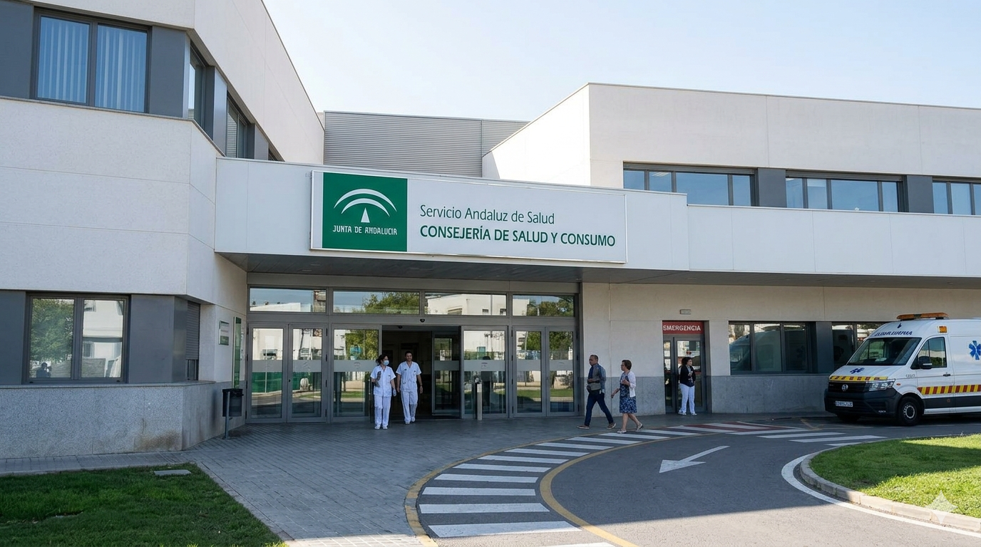 Fachada e instalaciones del servicio de urgencias de atencion primaria del SAS en Cazorla
