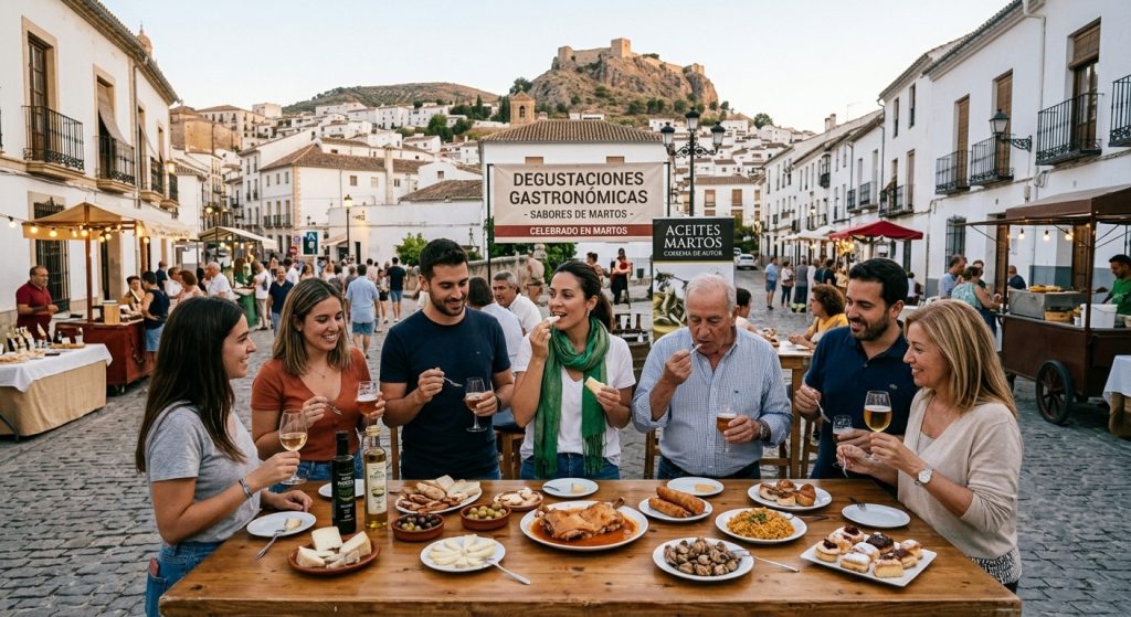 Participantes disfrutan de las Jornadas Gastronómicas Interculturales celebradas en Martos.