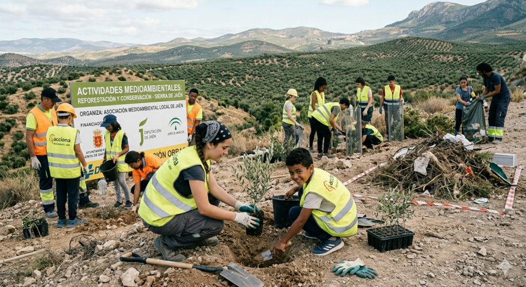 Martos acogerá un encuentro para analizar el papel de la mujer en la renaturalización Imagen de la Vía Verde del Aceite en Martos, escenario de las actuaciones vinculadas al proyecto Renaturavía