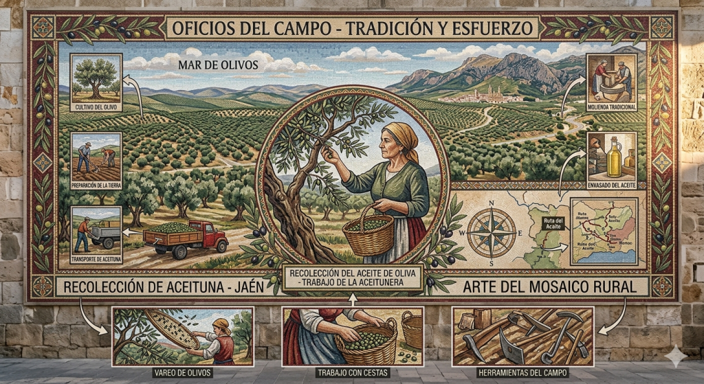 Recreación de uno de los murales que formarán el museo al aire libre de Cazorla.