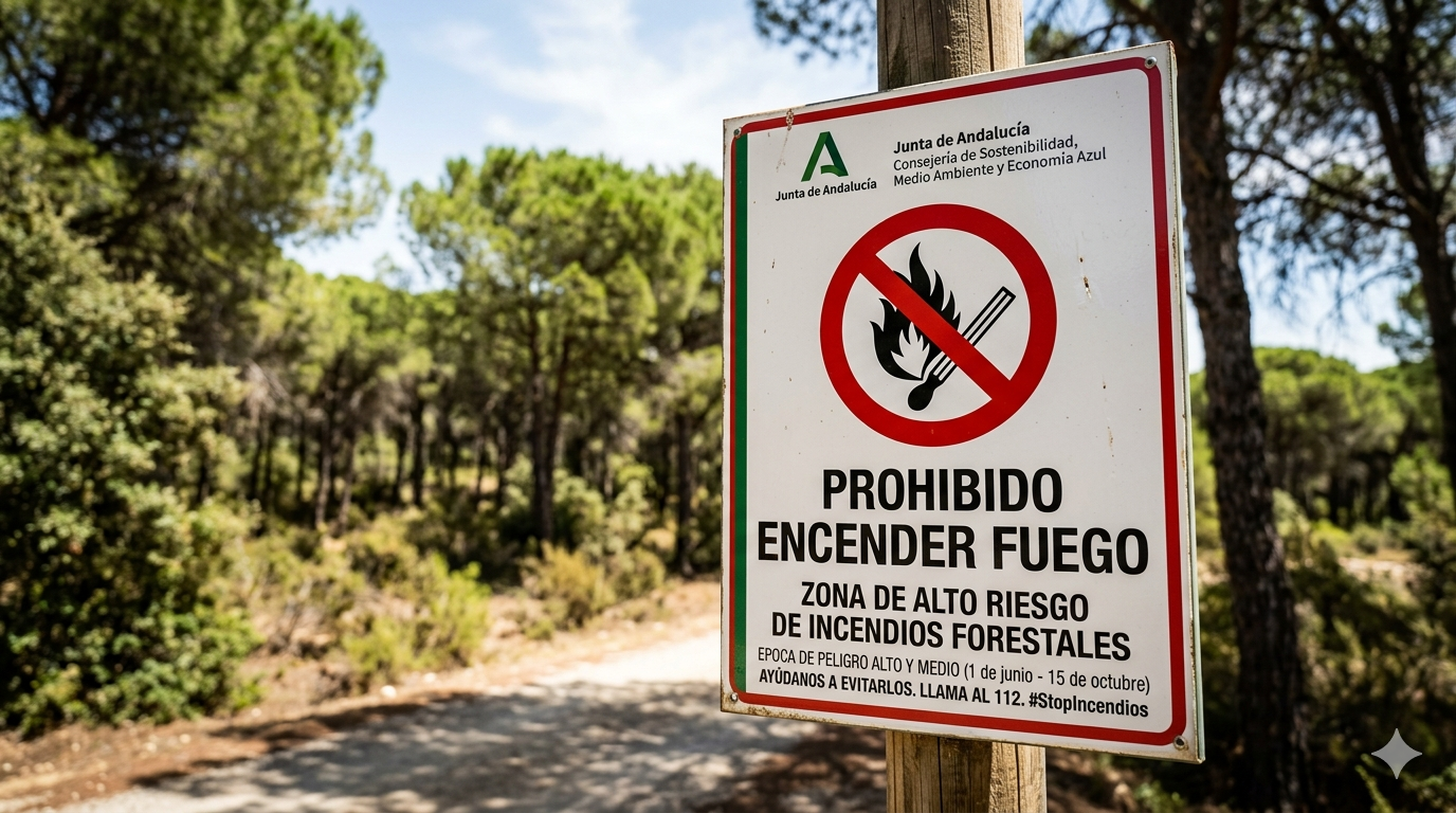 Restricciones del plan infoca y prohibicion de hacer fuego en zonas forestales de jaen