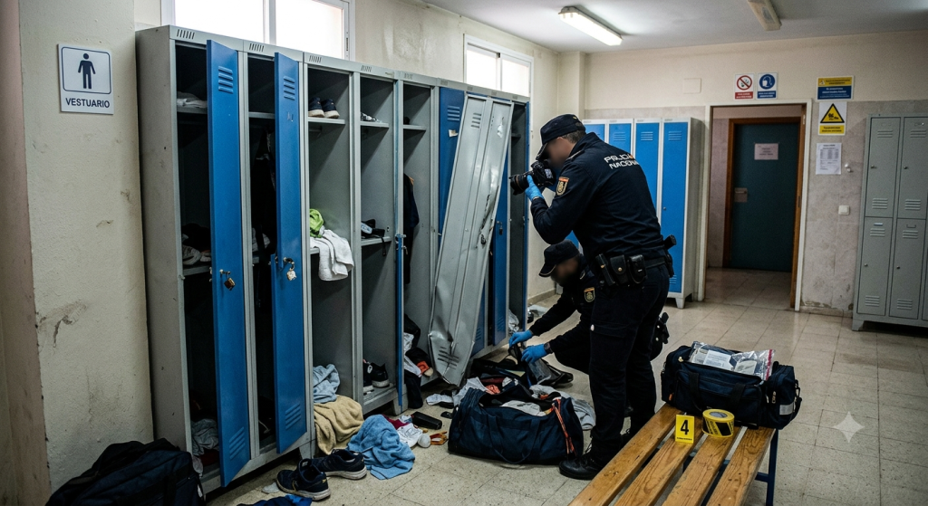Detenido el presunto autor del robo en 115 taquillas del Hospital Médico-Quirúrgico de Jaén Agentes investigan el robo de 115 taquillas en el Hospital Médico-Quirúrgico de Jaén.