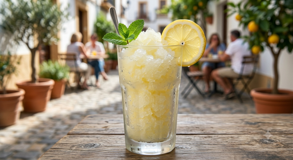 Granizado de limón casero tradicional y refrescante