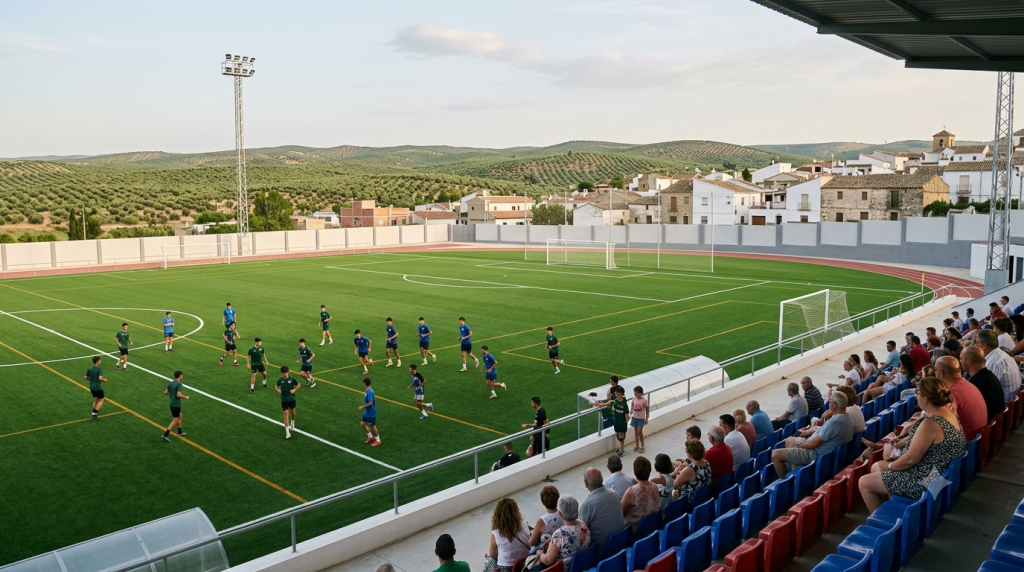 Villatorres pone a punto su Estadio Juan Antonio Cañas con nuevo césped y nuevos espacios deportivos Estadio Municipal Juan Antonio Cañas de Villargordo tras la renovación de sus instalaciones deportivas
