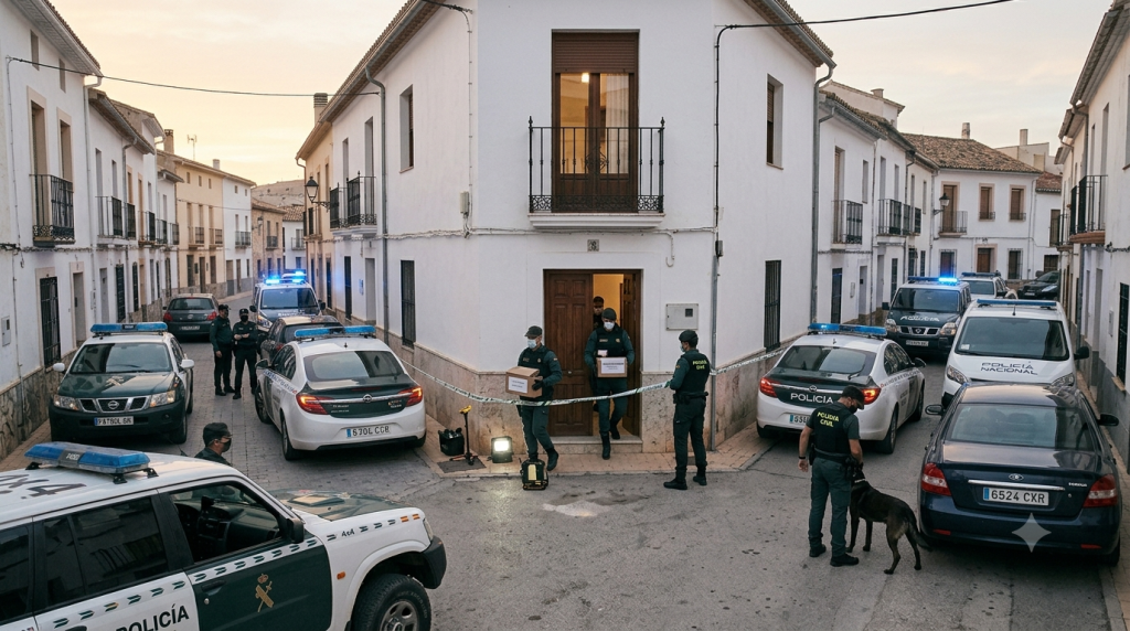 Operativo de la Policía Nacional contra el tráfico de drogas en Linares