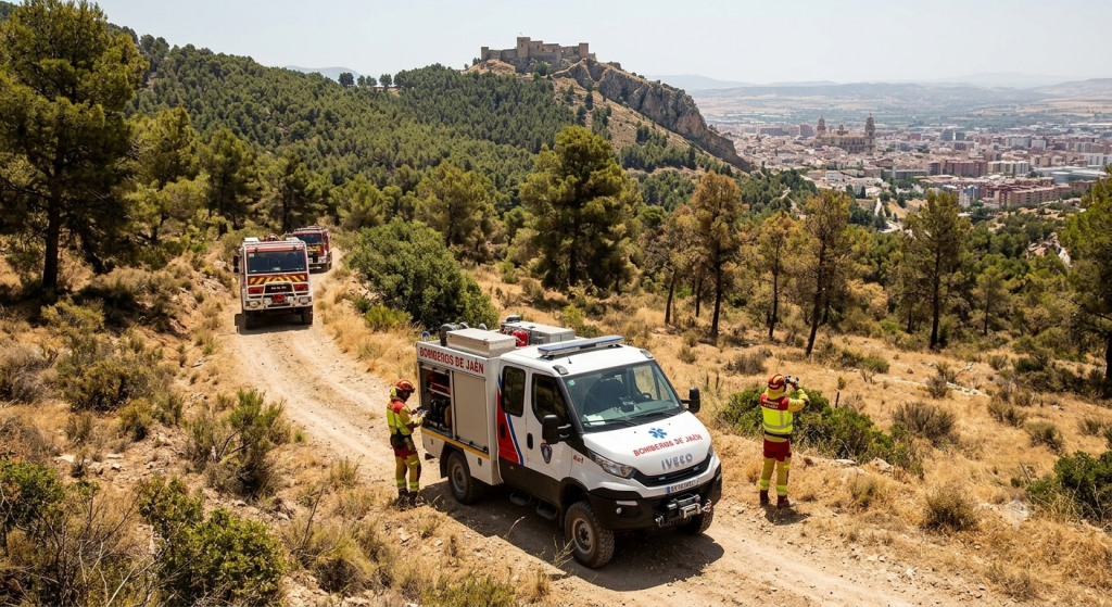 Jaén refuerza la vigilancia contra incendios en el cinturón verde ante las próximas olas de calor gemini generated image tvu9xutvu9xutvu9