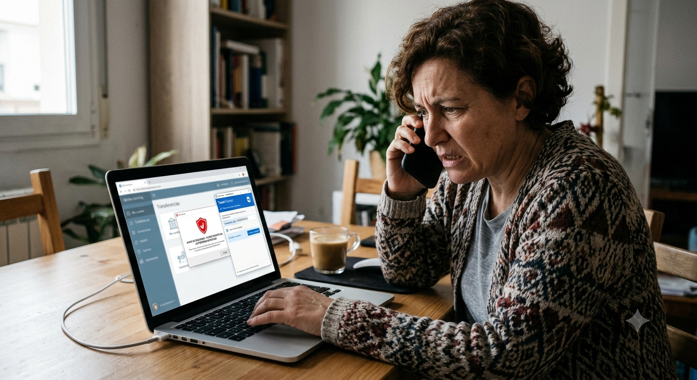 Investigan a un hombre por estafar 1.900 euros haciéndose pasar por un técnico informático Simulación de una estafa informática mediante una llamada de falso soporte técnico.