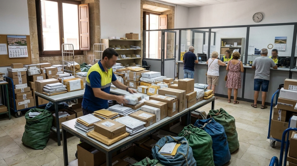 CCOO denuncia un recorte del 40% en la contratación de verano de Correos en Jaén Trabajadores de Correos durante la campaña de verano en la provincia de Jaén