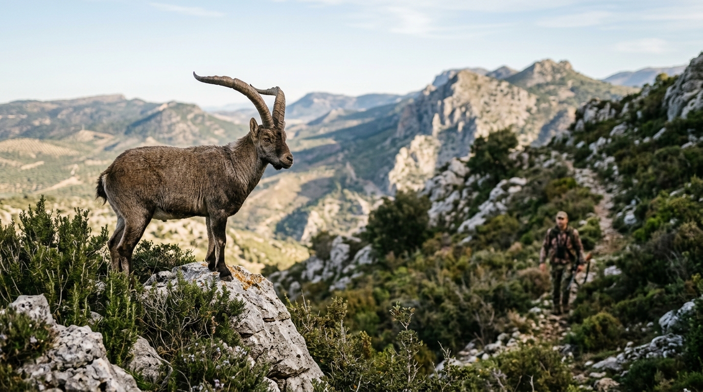 Investigan a un cazador por abatir una cabra montés en una cacería de jabalí en Valdepeñas de Jaén cabra montés en las sierras de jaén