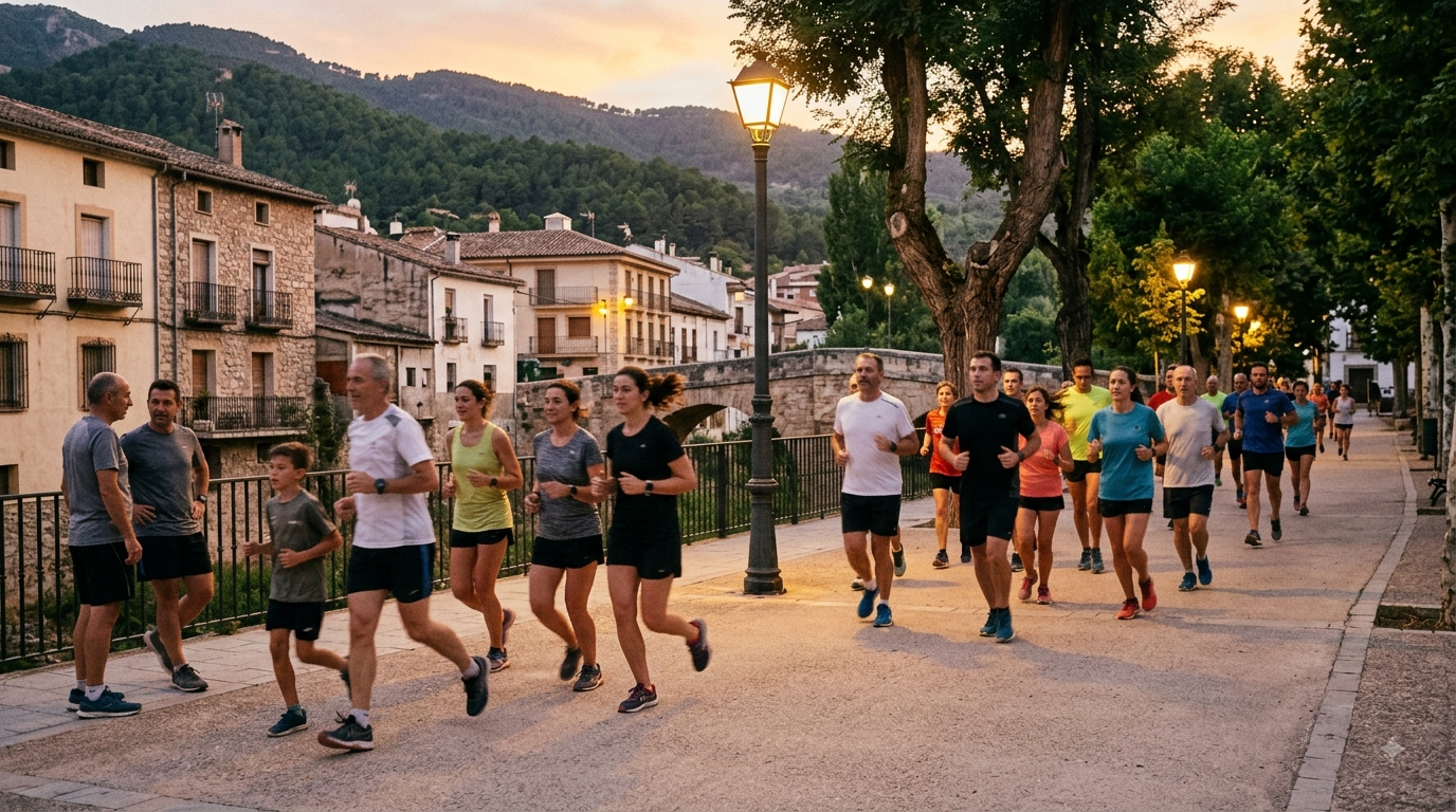 jornada de atletismo en puente de génave para preparar la carrera nocturna