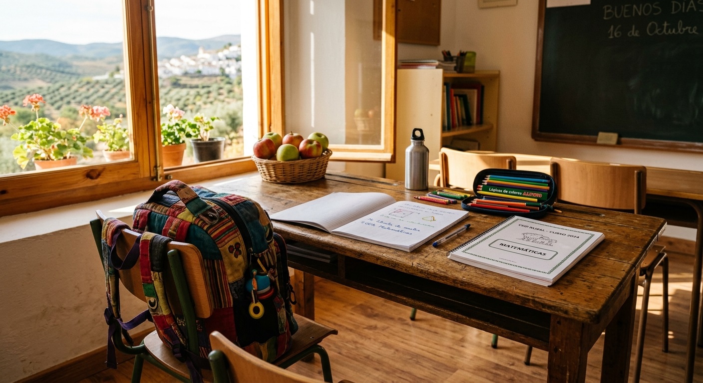 Arquillos activa el Cheque Escolar para ayudar a las familias con los gastos del nuevo curso 2026/2027 material escolar y mochila preparados para la vuelta al colegio en arquillos.