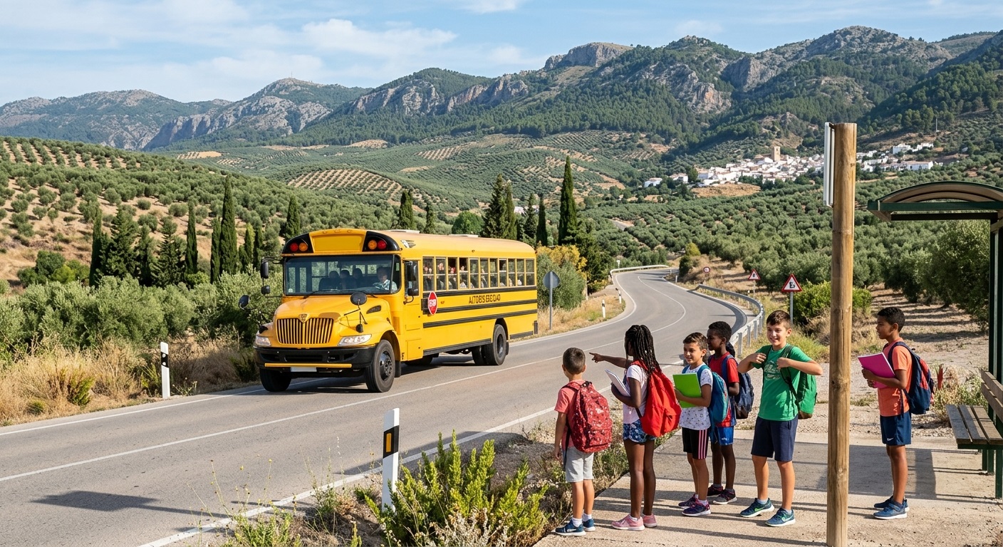 El acuerdo entre la Junta y Unibús desbloquea el transporte escolar para más de 1.600 alumnos en Jaén acuerdo para recuperar el transporte escolar en jaén