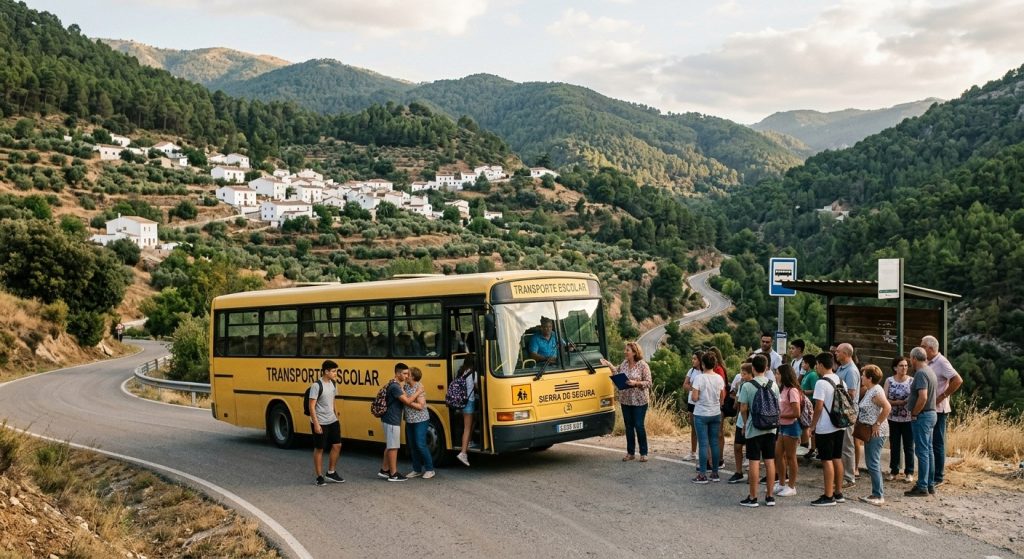 La Sierra de Segura se planta: el alumnado no irá al instituto mientras no vuelva el transporte escolar la sierra de segura se planta sin transporte escolar