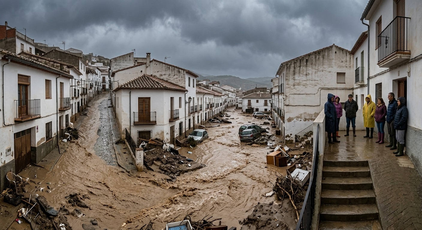 La tromba de agua golpea Sierra Mágina y deja inundaciones, vehículos arrastrados y carreteras afectadas en Jaén las tormentas dejan inundaciones en varios puntos de jaén