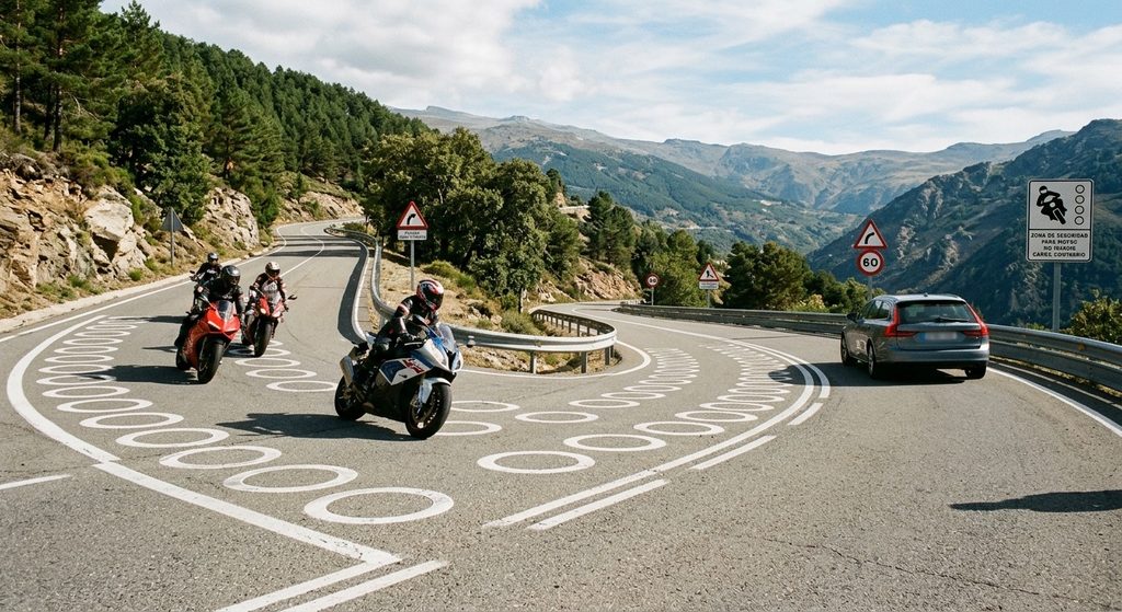 circulos en la carretera
