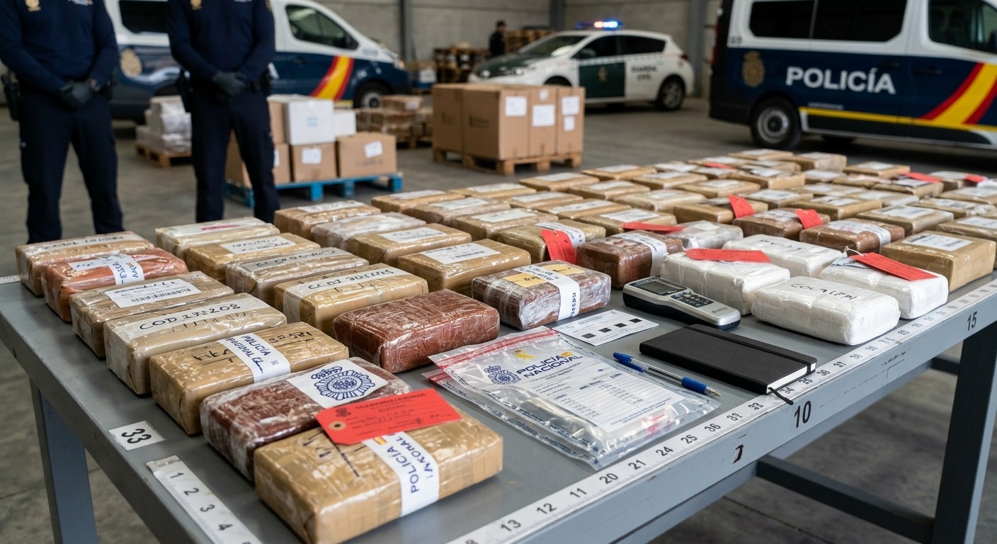 Jaén, centro de una red internacional de drogas desmantelada tras años de investigación pillada una red internacional de drogas